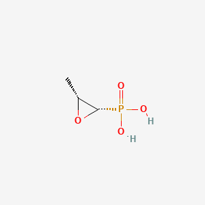molecular formula C3H7O4P B3326514 (2S,3R)-3-Methyloxiran-2-ylphosphonic acid CAS No. 26017-03-8