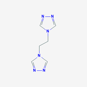 molecular formula C6H8N6 B3326518 1,2-双(1,2,4-三唑-4-基)乙烷 CAS No. 260251-70-5