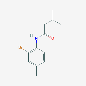 molecular formula C12H16BrNO B332652 N-(2-bromo-4-methylphenyl)-3-methylbutanamide 