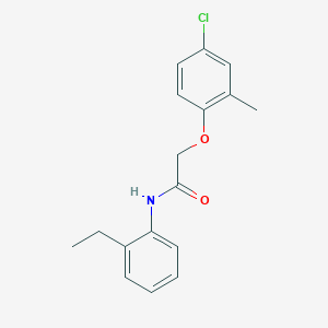molecular formula C17H18ClNO2 B332653 2-(4-chloro-2-methylphenoxy)-N-(2-ethylphenyl)acetamide 