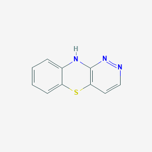 molecular formula C10H7N3S B3326537 10H-Pyridazino[4,3-b][1,4]benzothiazine CAS No. 261-99-4