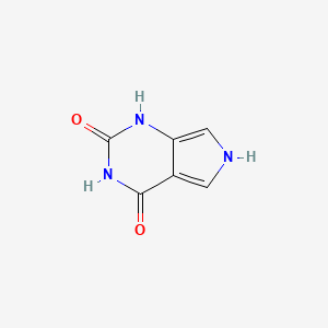 molecular formula C6H5N3O2 B3326555 1H-Pyrrolo[3,4-d]pyrimidine-2,4(3H,6H)-dione CAS No. 261722-42-3