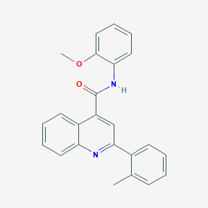 molecular formula C24H20N2O2 B332656 N-(2-methoxyphenyl)-2-(2-methylphenyl)quinoline-4-carboxamide 