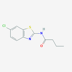 molecular formula C11H11ClN2OS B332661 N-(6-chloro-1,3-benzothiazol-2-yl)butanamide 