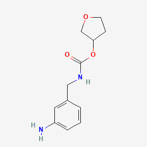 molecular formula C12H16N2O3 B3326613 (S)-Tetrahydrofuran-3-yl (3-aminobenzyl)carbamate CAS No. 267406-34-8