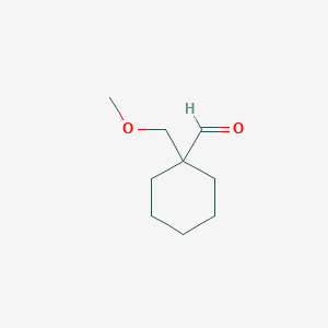 molecular formula C9H16O2 B3326627 1-(Methoxymethyl)cyclohexane-1-carbaldehyde CAS No. 269072-13-1