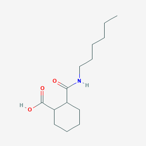 molecular formula C14H25NO3 B332663 2-(Hexylcarbamoyl)cyclohexanecarboxylic acid 