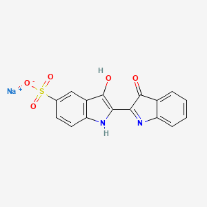 molecular formula C16H9N2NaO5S B3326649 Sodium indigo sulfonate CAS No. 27414-69-3
