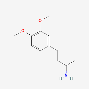 molecular formula C12H19NO2 B3326668 4-(3,4-Dimethoxyphenyl)butan-2-amine CAS No. 27487-78-1