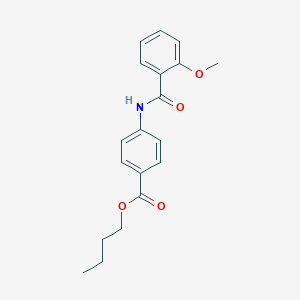 molecular formula C19H21NO4 B332669 Butyl 4-[(2-methoxybenzoyl)amino]benzoate 