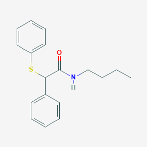 molecular formula C18H21NOS B332678 N-butyl-2-phenyl-2-(phenylsulfanyl)acetamide 