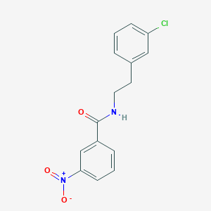 molecular formula C15H13ClN2O3 B332679 N-[2-(3-chlorophenyl)ethyl]-3-nitrobenzamide 