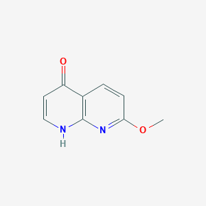 molecular formula C9H8N2O2 B3326819 7-Methoxy-1,8-naphthyridin-4(1H)-one CAS No. 286411-20-9