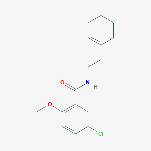 molecular formula C16H20ClNO2 B332682 5-chloro-N-[2-(1-cyclohexen-1-yl)ethyl]-2-methoxybenzamide 