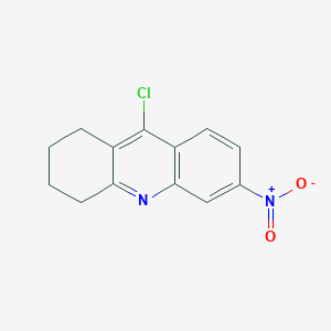 molecular formula C13H11ClN2O2 B3326824 9-Chloro-6-nitro-1,2,3,4-tetrahydroacridine CAS No. 286438-37-7