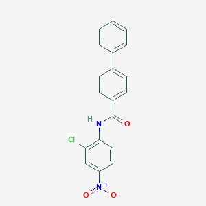 molecular formula C19H13ClN2O3 B332683 N-(2-chloro-4-nitrophenyl)biphenyl-4-carboxamide 