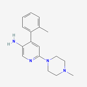 B3326861 6-(4-Methylpiperazin-1-yl)-4-(o-tolyl)pyridin-3-amine CAS No. 290297-24-4
