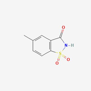 molecular formula C8H7NO3S B3326872 5-Methyl-1,1-dioxo-1,2-benzothiazol-3-one CAS No. 29083-15-6