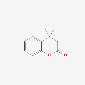 molecular formula C11H12O2 B3326916 2H-1-Benzopyran-2-one, 3,4-dihydro-4,4-dimethyl- CAS No. 29598-22-9