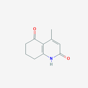 molecular formula C10H11NO2 B3326931 2-Hydroxy-4-methyl-7,8-dihydroquinolin-5(6H)-one CAS No. 29707-35-5