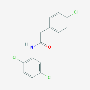 molecular formula C14H10Cl3NO B332697 2-(4-chlorophenyl)-N-(2,5-dichlorophenyl)acetamide 
