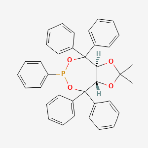 (3aS,8aS)-2,2-Dimethyl-4,4,6,8,8-pentaphenyltetrahydro-[1,3]dioxolo[4,5-e][1,3,2]dioxaphosphepine