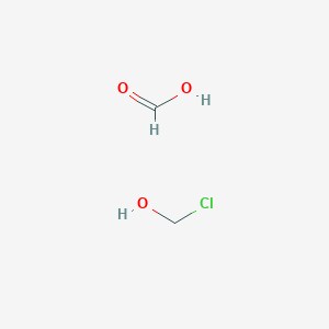 molecular formula C2H5ClO3 B3327043 Formic acid--chloromethanol (1/1) CAS No. 30566-31-5