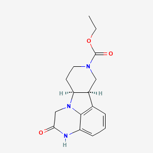 Ethyl (10R,15S)-3-oxo-1,4,12-triazatetracyclo[7.6.1.05,16.010,15]hexadeca-5,7,9(16)-triene-12-carboxylate