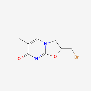 molecular formula C8H9BrN2O2 B3327137 2-(Bromomethyl)-6-methyl-2H-oxazolo[3,2-a]pyrimidin-7(3H)-one CAS No. 315186-62-0