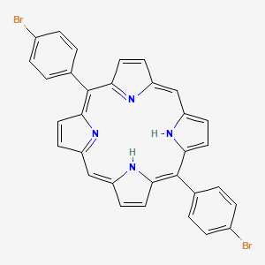 molecular formula C32H20Br2N4 B3327170 5,15-双(4-溴苯基)卟啉 CAS No. 318488-01-6