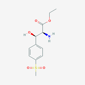 molecular formula C12H17NO5S B3327180 (2S,3R)-Ethyl-2-amino-3-[4-(methylsulfonyl)phenyl]-3-hydroxy-propanoate CAS No. 31925-29-8