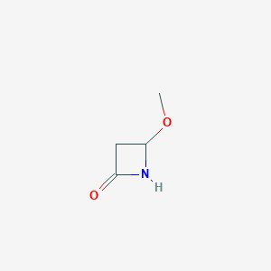 molecular formula C4H7NO2 B3327192 4-Methoxyazetidin-2-one CAS No. 31968-41-9