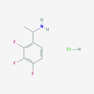 molecular formula C8H9ClF3N B3327195 1-(2,3,4-Trifluorophenyl)ethan-1-amine hydrochloride CAS No. 321318-41-6