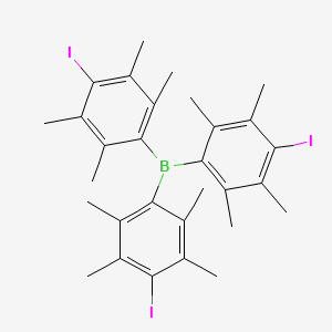 molecular formula C30H36BI3 B3327209 Tris(4-iodo-2,3,5,6-tetramethylphenyl)borane CAS No. 321735-69-7