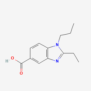 molecular formula C13H16N2O2 B3327233 2-Ethyl-1-propyl-1h-benzimidazole-5-carboxylic acid CAS No. 324062-68-2