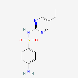 molecular formula C12H14N4O2S B3327248 4-Amino-N-(5-ethylpyrimidine-2-yl)benzenesulfonamide CAS No. 3271-01-0
