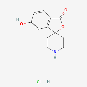 molecular formula C12H14ClNO3 B3327275 6-Hydroxy-3H-spiro[isobenzofuran-1,4'-piperidin]-3-one hydrochloride CAS No. 328233-31-4