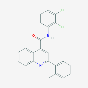 molecular formula C23H16Cl2N2O B332728 N-(2,3-dichlorophenyl)-2-(2-methylphenyl)quinoline-4-carboxamide 
