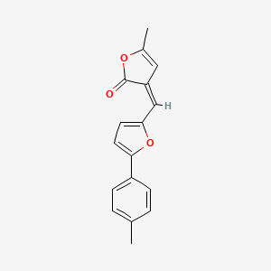molecular formula C17H14O3 B3327302 (3Z)-5-methyl-3-[[5-(4-methylphenyl)furan-2-yl]methylidene]furan-2-one CAS No. 330558-22-0