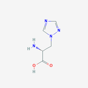 molecular formula C5H8N4O2 B3327322 3-(1H-1,2,4-Triazole-1-yl)-D-alanine CAS No. 333354-47-5