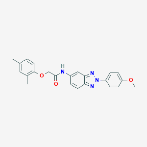 molecular formula C23H22N4O3 B332738 2-(2,4-dimethylphenoxy)-N-[2-(4-methoxyphenyl)-2H-benzotriazol-5-yl]acetamide 