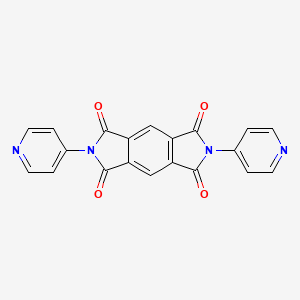 molecular formula C20H10N4O4 B3327402 Pyrrolo[3,4-f]isoindole-1,3,5,7-tetraone, 2,6-di(pyridin-4-yl)- CAS No. 34072-51-0