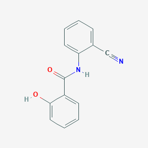 molecular formula C14H10N2O2 B3327406 N-(2-cyanophenyl)-2-hydroxybenzamide CAS No. 341018-58-4