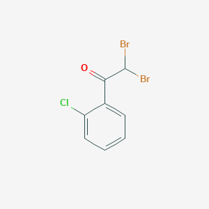 molecular formula C8H5Br2ClO B3327431 2,2-二溴-1-(2-氯苯基)乙酮 CAS No. 34356-83-7