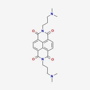 molecular formula C24H28N4O4 B3327434 2,7-Bis(3-(dimethylamino)propyl)benzo[lmn][3,8]phenanthroline-1,3,6,8(2H,7H)-tetraone CAS No. 3436-54-2