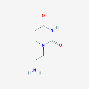 molecular formula C6H9N3O2 B3327442 1-(2-Aminoethyl)pyrimidine-2,4(1H,3H)-dione CAS No. 34386-72-6