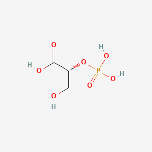 molecular formula C3H7O7P B3327455 2-Phospho-D-Glyceric Acid CAS No. 3443-57-0