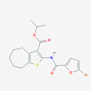 isopropyl 2-[(5-bromo-2-furoyl)amino]-5,6,7,8-tetrahydro-4H-cyclohepta[b]thiophene-3-carboxylate