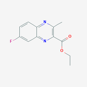 molecular formula C12H11FN2O2 B3327473 Ethyl 7-fluoro-3-methylquinoxaline-2-carboxylate CAS No. 344444-54-8