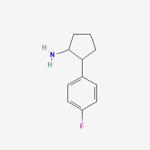 molecular formula C11H14FN B3327474 (1R,2R)-2-(4-fluorophenyl)cyclopentan-1-amine CAS No. 344463-71-4